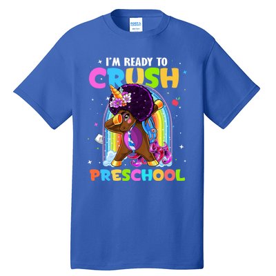 Im Ready To Crush Preschool Rainbow Unicorn Back To School Cute Gift Tall T-Shirt