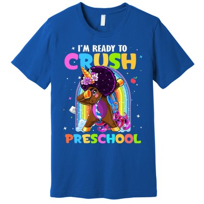 Im Ready To Crush Preschool Rainbow Unicorn Back To School Cute Gift Premium T-Shirt