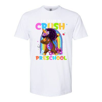 Im Ready To Crush Preschool Rainbow Unicorn Back To School Cute Gift Softstyle CVC T-Shirt