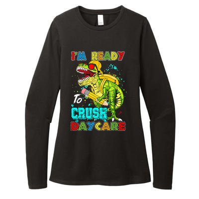 I'm Ready To Crush Daycare Back To School Dinosaur Womens CVC Long Sleeve Shirt