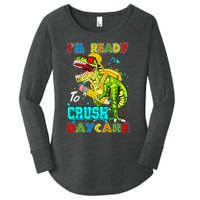 I'm Ready To Crush Daycare Back To School Dinosaur Women's Perfect Tri Tunic Long Sleeve Shirt