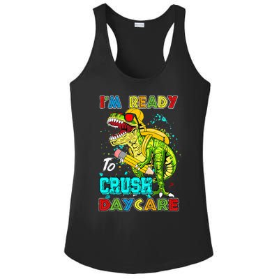 I'm Ready To Crush Daycare Back To School Dinosaur Ladies PosiCharge Competitor Racerback Tank