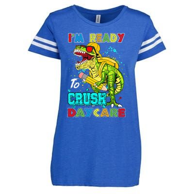 I'm Ready To Crush Daycare Back To School Dinosaur Enza Ladies Jersey Football T-Shirt