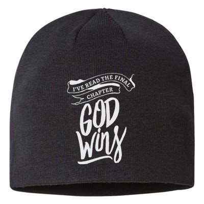 I Read The Final Chapter God Wins Christian Faith Bible Sustainable Beanie