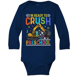 Im Ready To Crush Preschool Team Preschool Teacher Great Gift Baby Long Sleeve Bodysuit