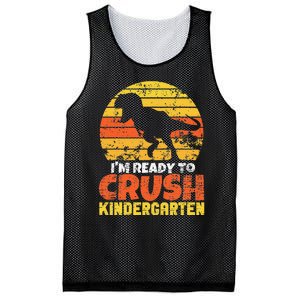 I'm Ready To Crush Kindergarten Dinosaur First Day Of School Mesh Reversible Basketball Jersey Tank