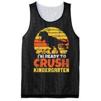 I'm Ready To Crush Kindergarten Dinosaur First Day Of School Mesh Reversible Basketball Jersey Tank