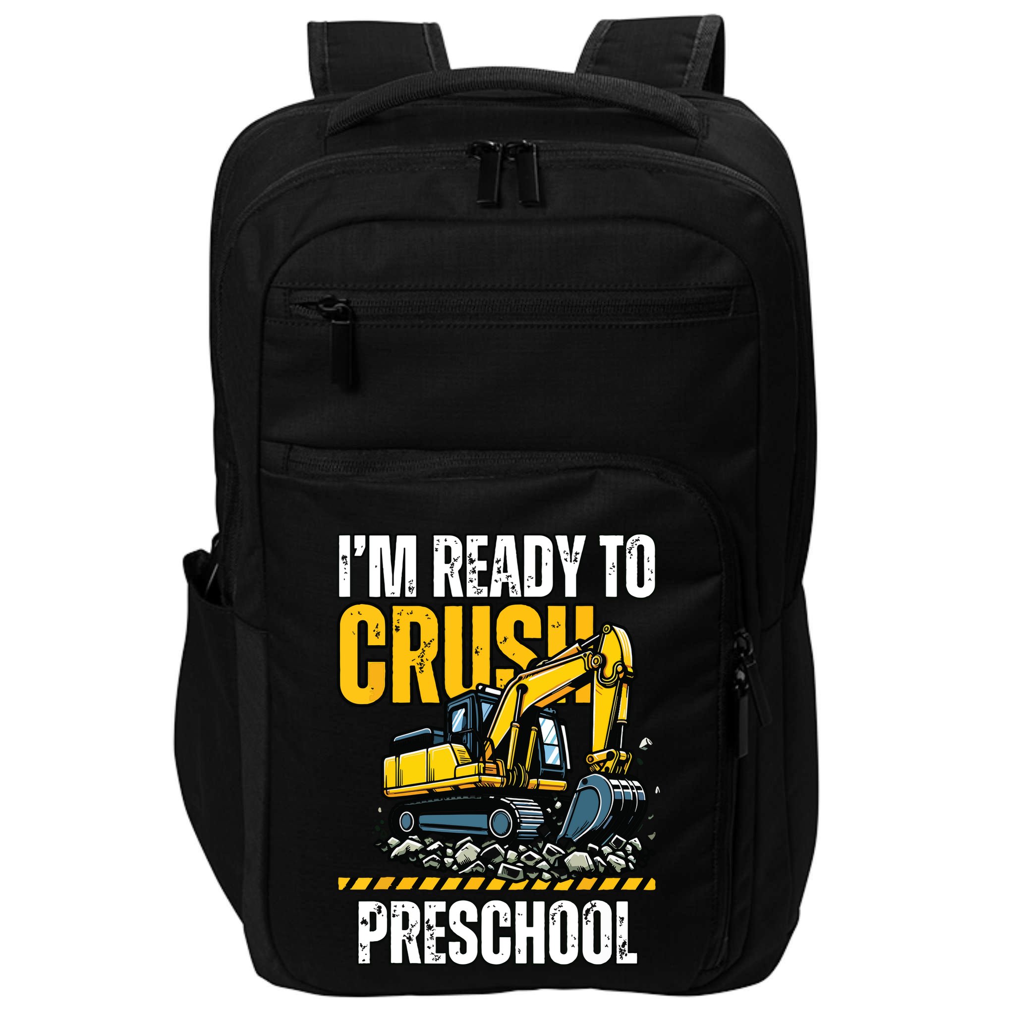 Im Ready To Crush Preschool Boy First Day Of Preschool Impact Tech Backpack