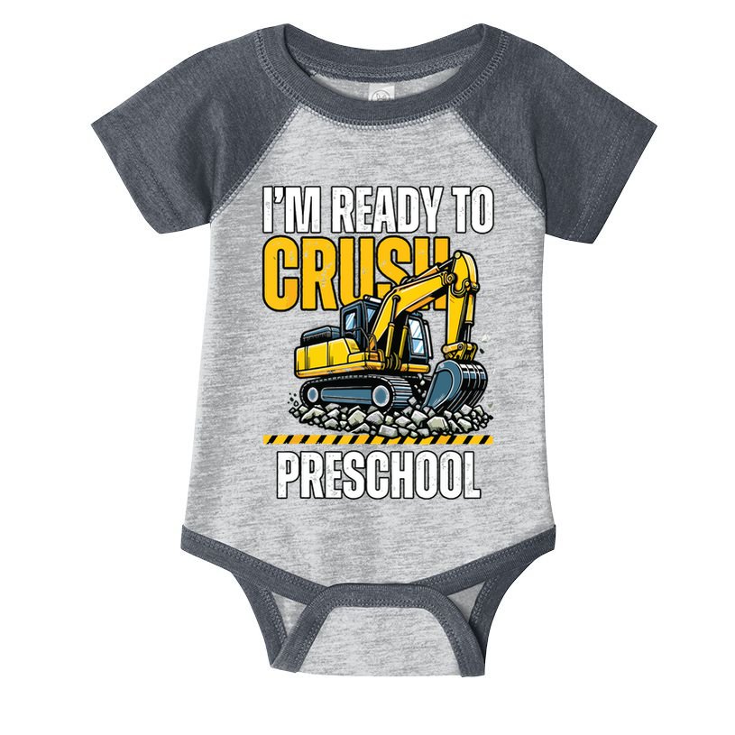 Im Ready To Crush Preschool Boy First Day Of Preschool Infant Baby Jersey Bodysuit