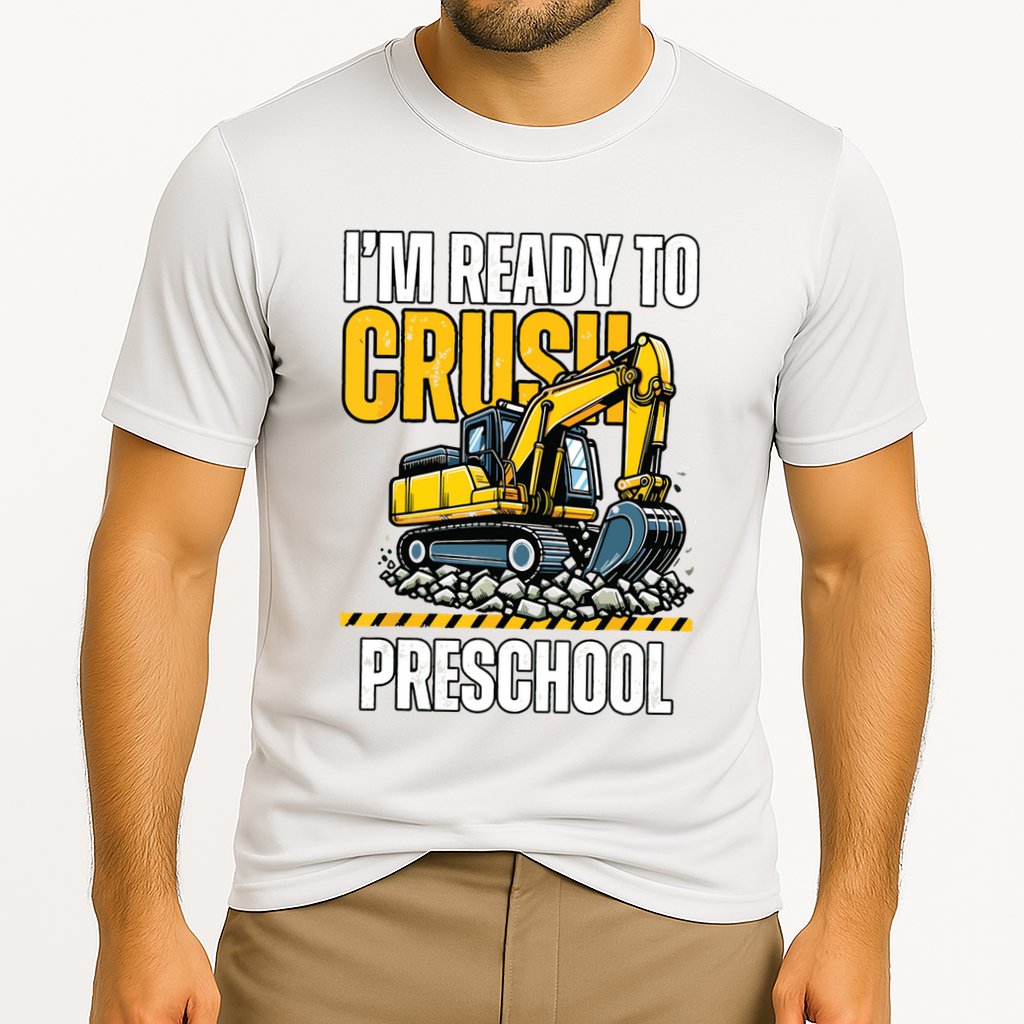 Im Ready To Crush Preschool Boy First Day Of Preschool Cooling Performance Crew T-Shirt