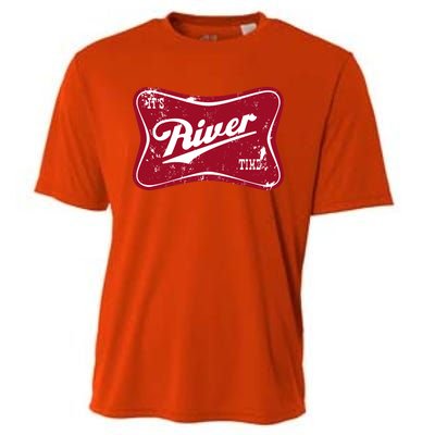 ItS River Time Boating And Fishing Camping Adventure Cute Gift Cooling Performance Crew T-Shirt