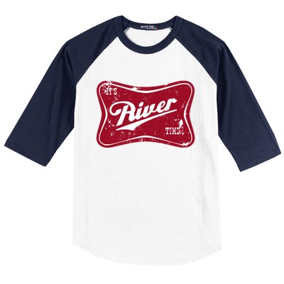 ItS River Time Boating And Fishing Camping Adventure Cute Gift Baseball Sleeve Shirt