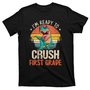 I'm Ready To Crush 1st Grade Dinosaur First Day Of School T-Shirt