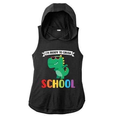 Im Ready To Crush School 1St Grade Meaningful Gift Ladies PosiCharge Tri-Blend Wicking Draft Hoodie Tank