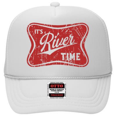 ItS River Time River Vibes High Crown Mesh Back Trucker Hat