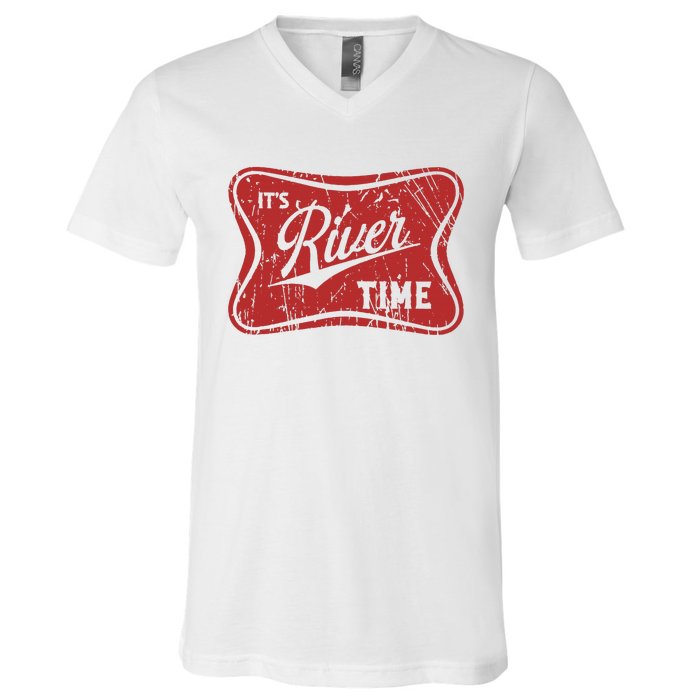 ItS River Time River Vibes V-Neck T-Shirt