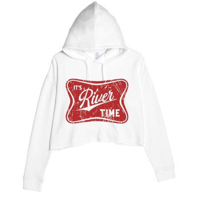 ItS River Time River Vibes Crop Fleece Hoodie