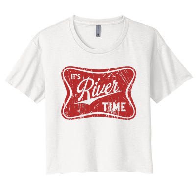 ItS River Time River Vibes Women's Crop Top Tee