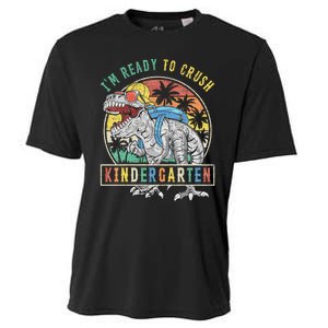 I'm Ready To Crush Kindergarten Dinosaur First Day Of School Cooling Performance Crew T-Shirt