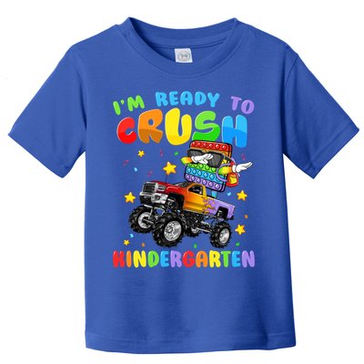 I'm Ready To Crush Kindergarten Poppin’ First Day Of School Gift Toddler T-Shirt