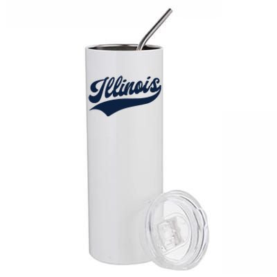 Illinois Retro Throwback Design Classic Stainless Steel Tumbler