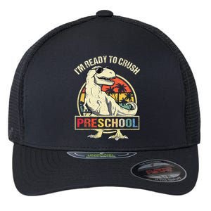 I'm Ready To Crush Preschool Dinosaur T Rex Back To School Flexfit Unipanel Trucker Cap