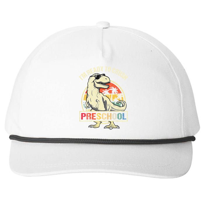 I'm Ready To Crush Preschool Dinosaur T Rex Back To School Snapback Five-Panel Rope Hat