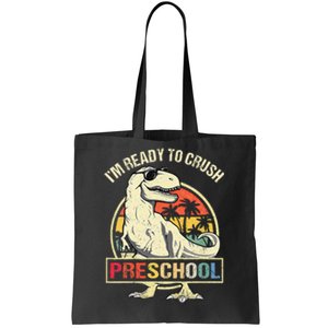 I'm Ready To Crush Preschool Dinosaur T Rex Back To School Tote Bag