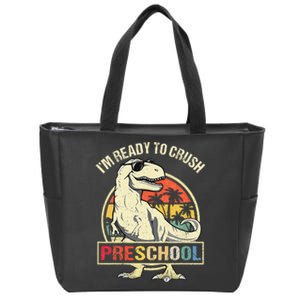 I'm Ready To Crush Preschool Dinosaur T Rex Back To School Zip Tote Bag