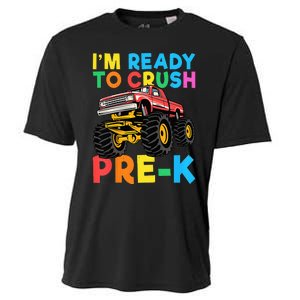 Im Ready To Crush PreK First Day Monster Truck Cooling Performance Crew T-Shirt