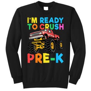 Im Ready To Crush PreK First Day Monster Truck Sweatshirt