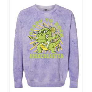 I'm Ready To Crush Kindergarten Dinosaur Colorblast Crewneck Sweatshirt