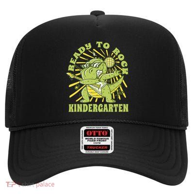 I'm Ready To Crush Kindergarten Dinosaur High Crown Mesh Back Trucker Hat