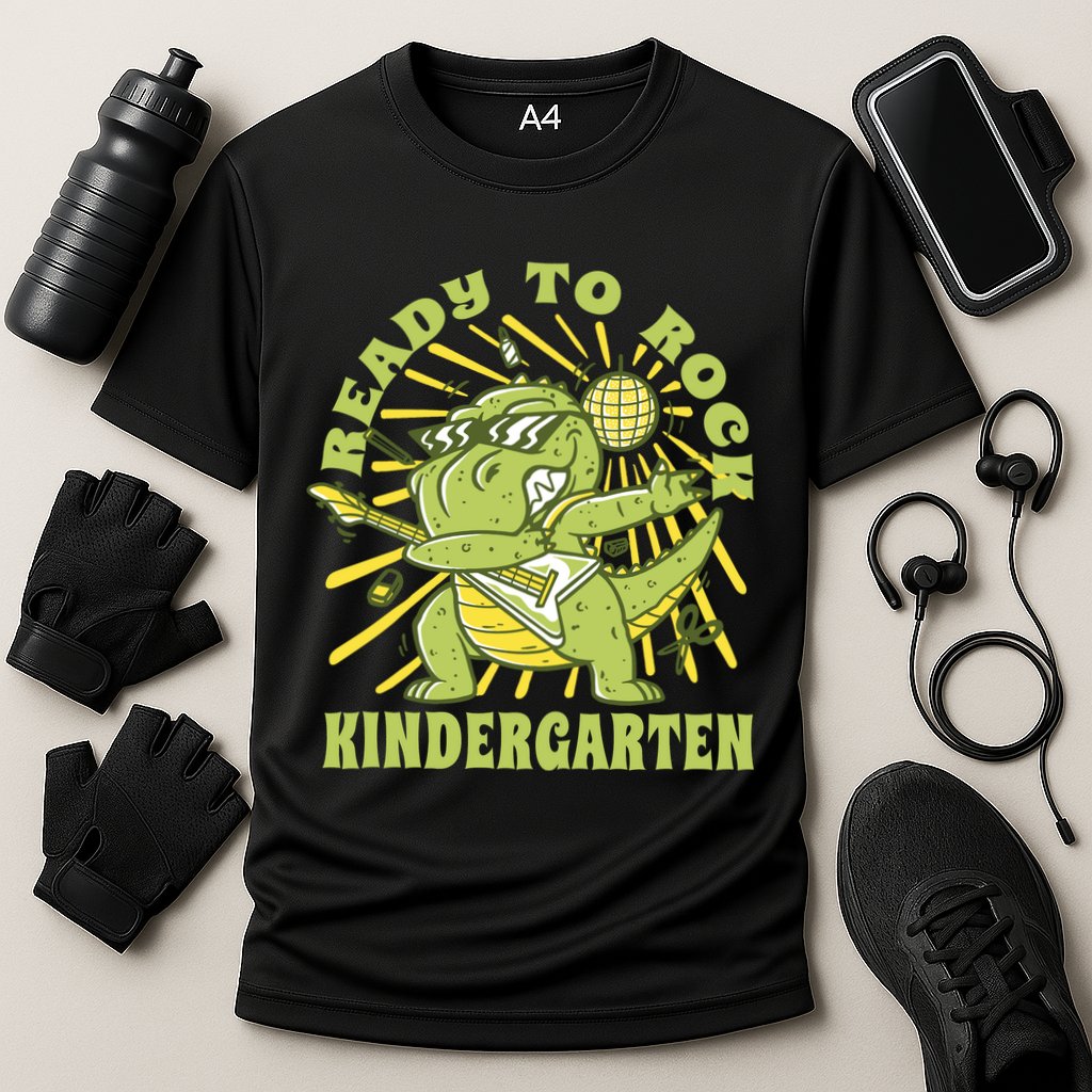 I'm Ready To Crush Kindergarten Dinosaur Cooling Performance Crew T-Shirt