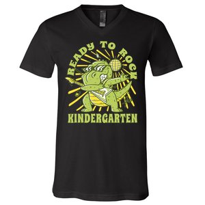 I'm Ready To Crush Kindergarten Dinosaur V-Neck T-Shirt