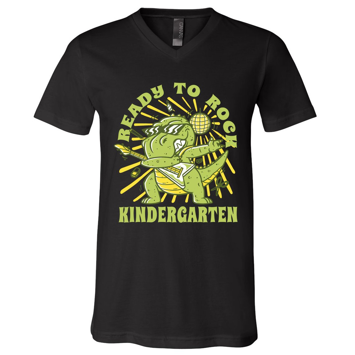 I'm Ready To Crush Kindergarten Dinosaur V-Neck T-Shirt