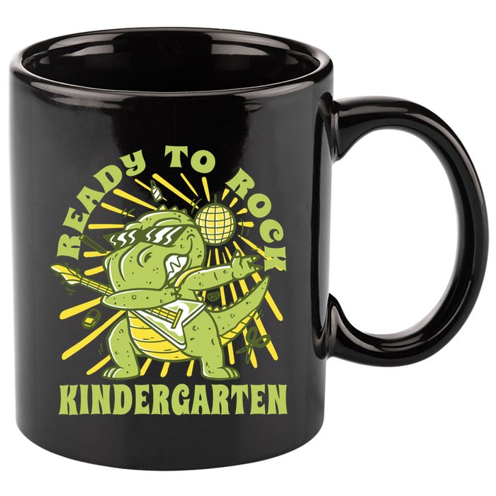 I'm Ready To Crush Kindergarten Dinosaur 11oz C Handle Ceramic Mug