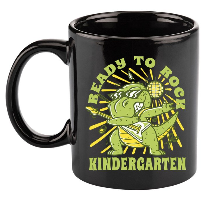 I'm Ready To Crush Kindergarten Dinosaur 11oz C Handle Ceramic Mug