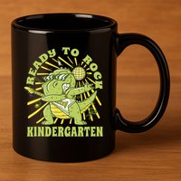 I'm Ready To Crush Kindergarten Dinosaur 11oz C Handle Ceramic Mug