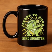 I'm Ready To Crush Kindergarten Dinosaur 11oz C Handle Ceramic Mug