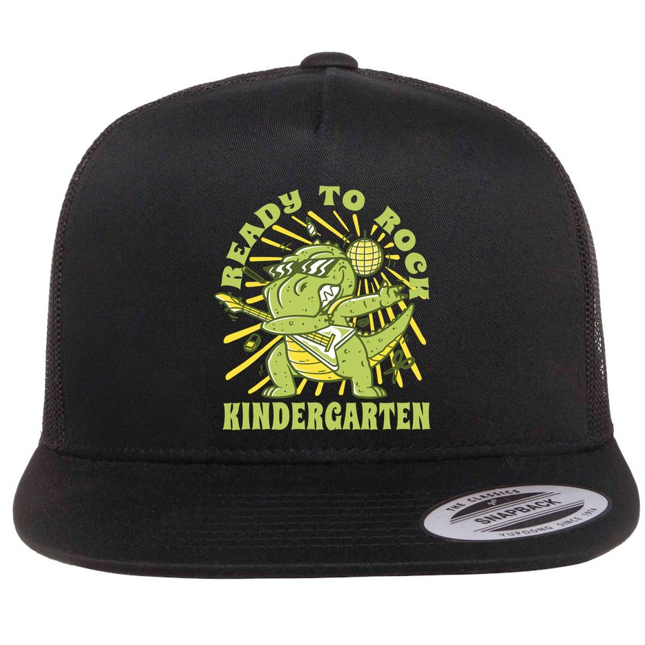 I'm Ready To Crush Kindergarten Dinosaur Flat Bill Trucker Hat