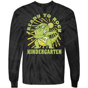 I'm Ready To Crush Kindergarten Dinosaur Tie-Dye Long Sleeve Shirt