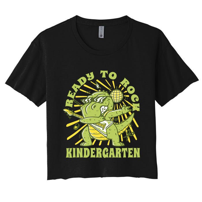 I'm Ready To Crush Kindergarten Dinosaur Crop Top