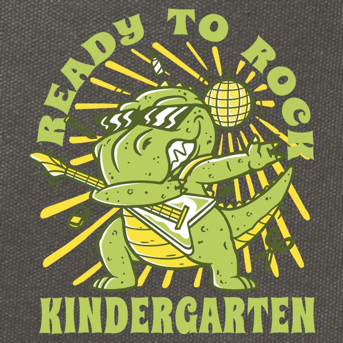 I'm Ready To Crush Kindergarten Dinosaur Cotton Canvas Backpack