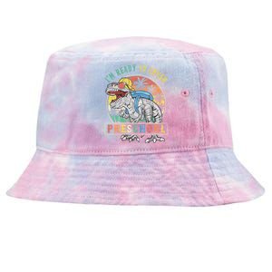 I'm Ready To Crush PreSchool Dinosaur First Day Of School Tie-Dyed Bucket Hat