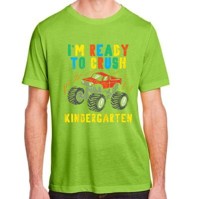 Im Ready To Crush Kindergarten Monster Truck First Day Adult ChromaSoft Performance T-Shirt