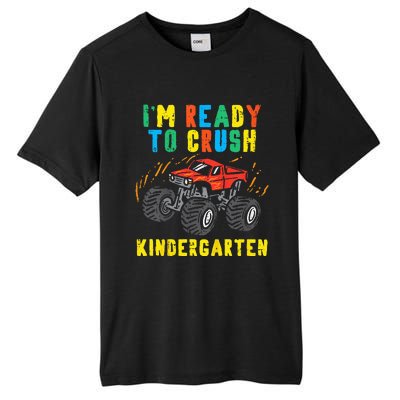 Im Ready To Crush Kindergarten Monster Truck First Day Tall Fusion ChromaSoft Performance T-Shirt