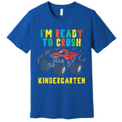 Im Ready To Crush Kindergarten Monster Truck First Day Premium T-Shirt