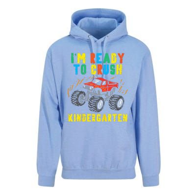 Im Ready To Crush Kindergarten Monster Truck First Day Unisex Surf Hoodie