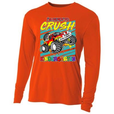 I'm Ready To Crush Kindergarten Monster Truck Cooling Performance Long Sleeve Crew